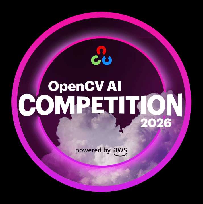 โปสเตอร์ OpenCV AI Competition 2026, powered by AWS